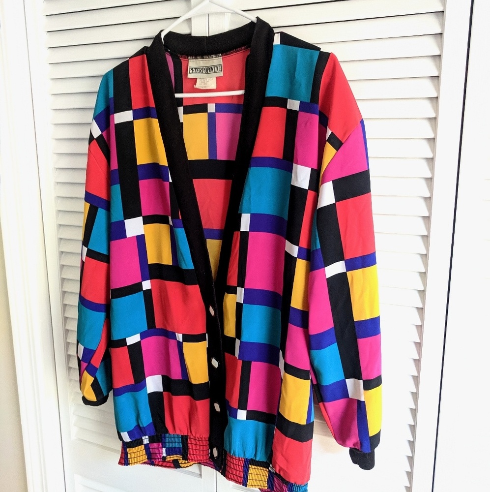 SALE Peter Popovich Sweater/Light Jacket 80s 90s